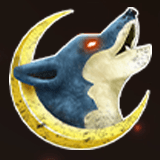 2 Howling Wolf Emblems